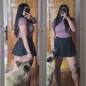 Nike black classic tennis skirt